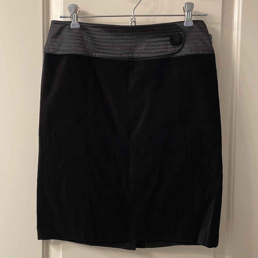 Behnaz Sarafpour x Target Black Velour Skirt Size 1 NWT